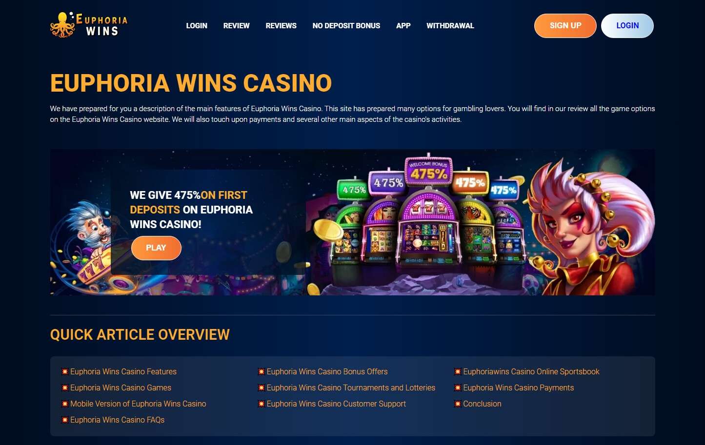 Bigwins Casino Site Testimonial